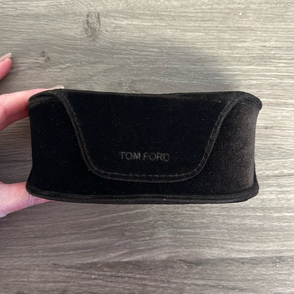 Tom Ford Accessories - Tom Ford velvet feel sunglasses/glasses case chocolate brown/black